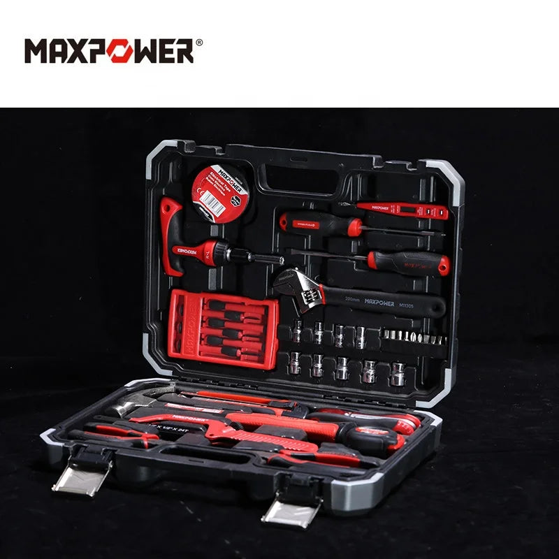 MAXPOWER 45PCs 46 Pcs Auto Repair Kits Box Vehicle Repair Tools Set Bicycle Repairing Set