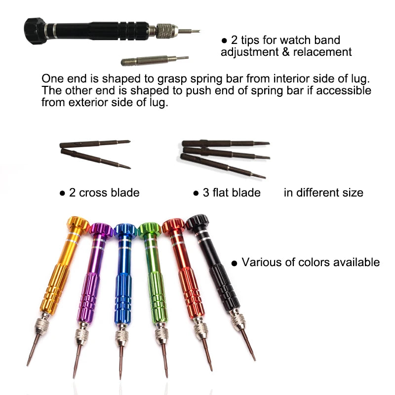 5 in 1 Mini Moilbe/cell Phone Repair Tool Precision Screwdriver Set for Phone and Watch Repairing